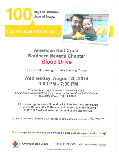 2014-08-20 Blood drive flyer